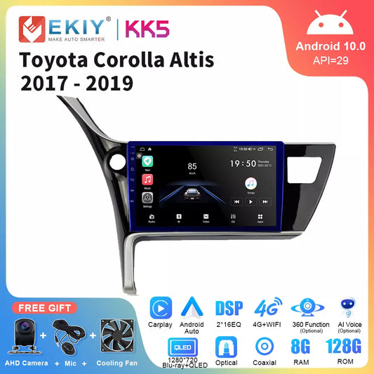 UAS Android 10 For Toyota Corolla 11 Auris Multimedia
